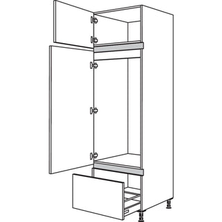 nobilia Mueble alto XL para electrodoméstico frigorífico NG123A-3X 60 cm - Structura | 382