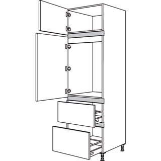 nobilia XL-Geräte-Umbau Kühlautomat NG882A-3X 60 cm - Laser | 615