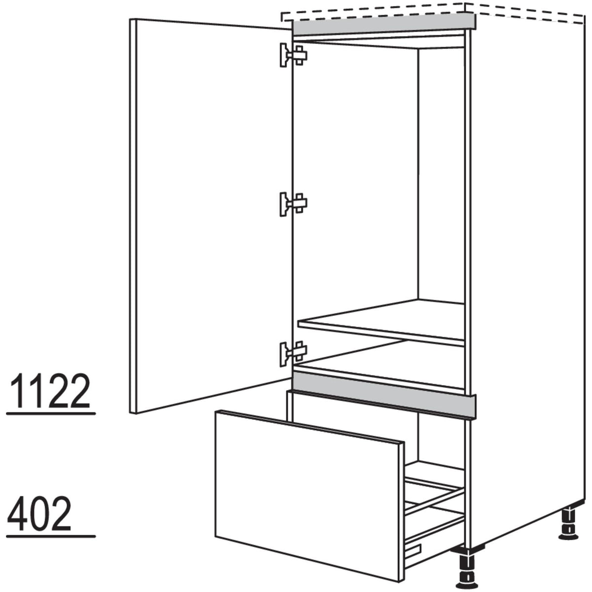 Nobilia XL-Geraete-Umbau Kuehlautomat NG88A-X 53423
