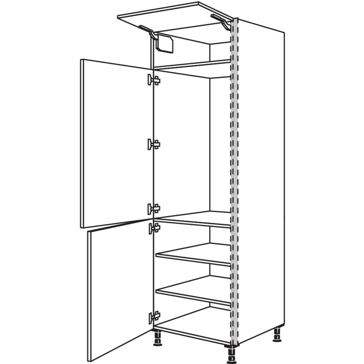 Nobilia XL-Geraete-Umbau Kuehlautomat NGS103-2X 45976