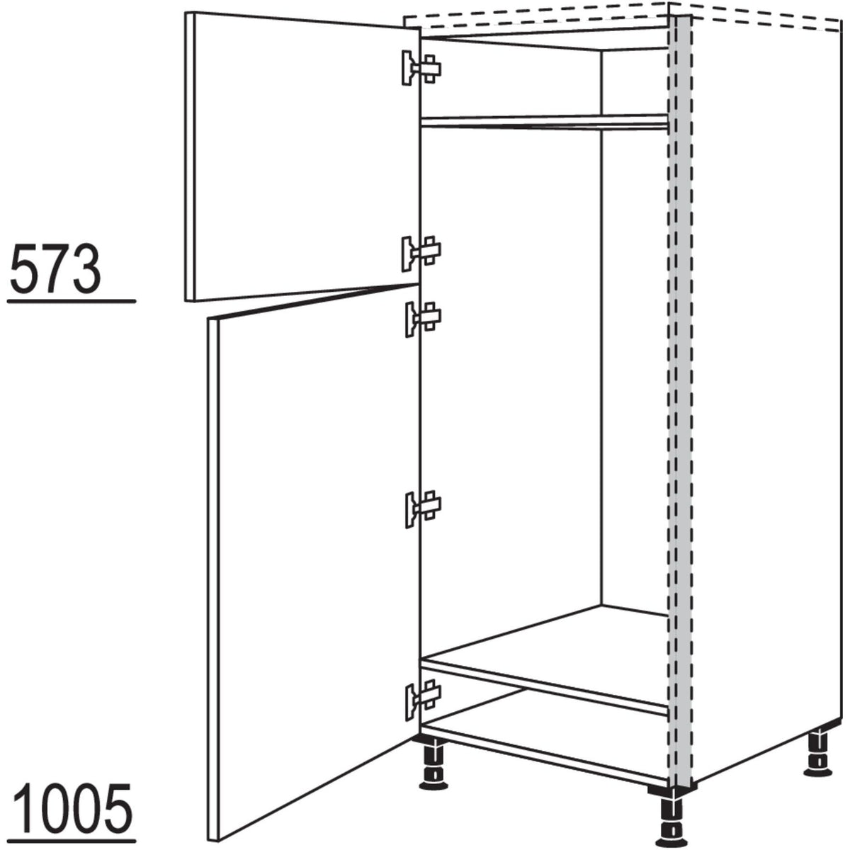 Nobilia XL-Geraete-Umbau Kuehlautomat NGS123-X 62780