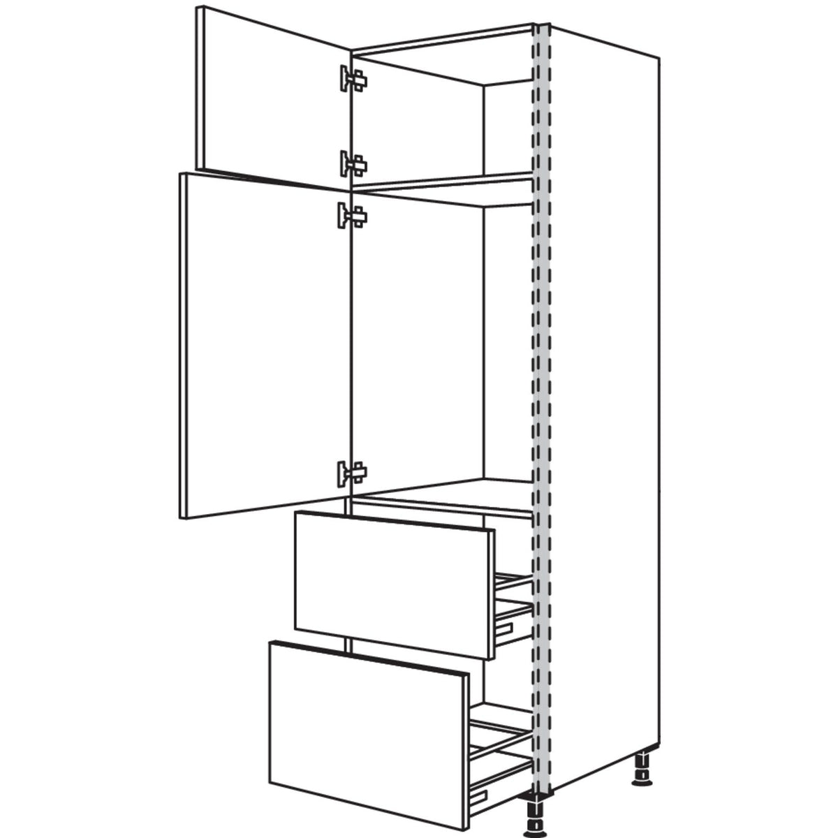 Nobilia XL-Geraete-Umbau Kuehlautomat NGS882A-2X 45971