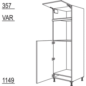 Nobilia XL-Geraete-Umbau Kuehlautomat und Backofen G103O-2X 42847