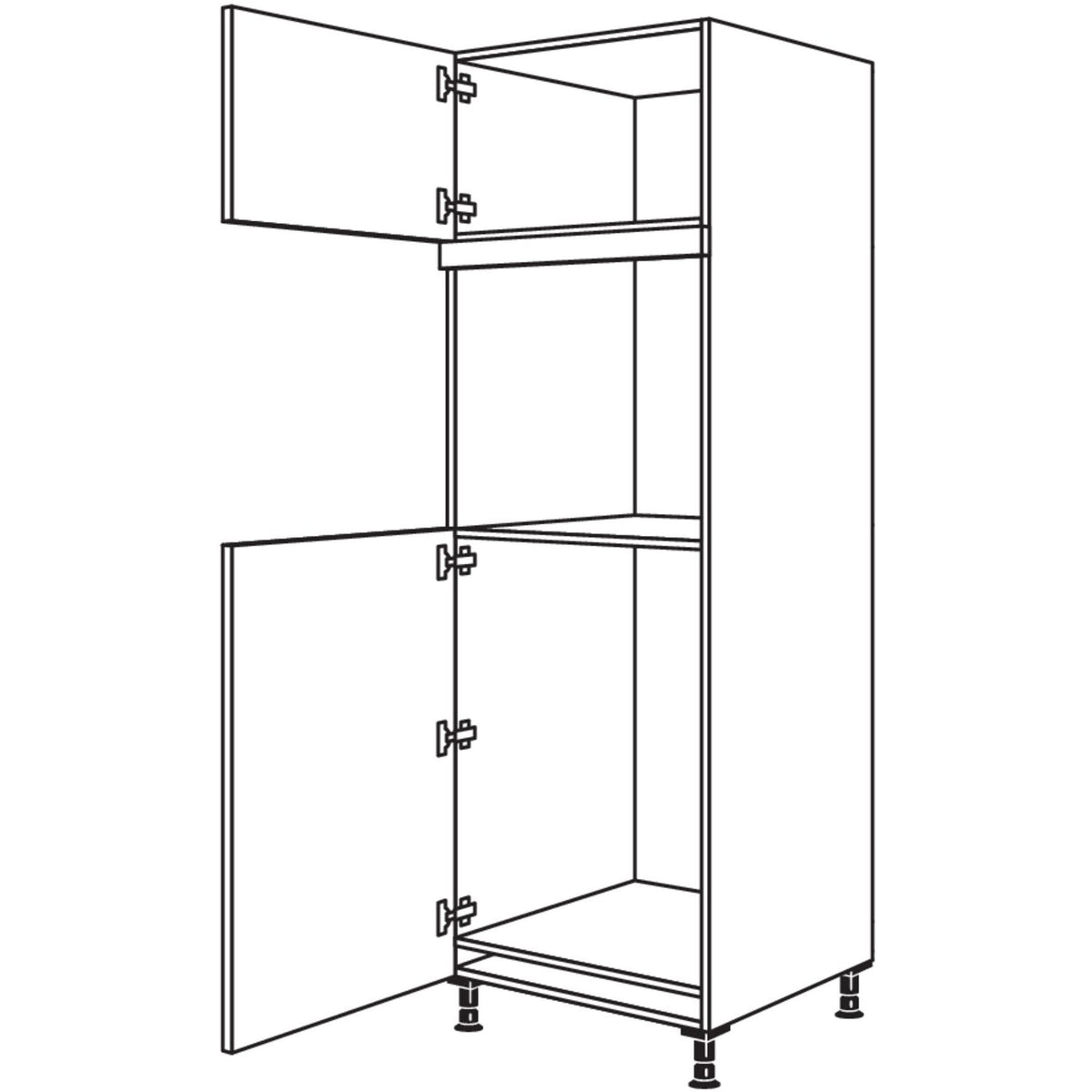 Nobilia XL-Geraete-Umbau Kuehlautomat und Backofen G88O-1X 35828