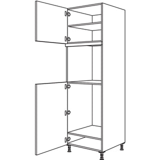 nobilia Armario de conversión de electrodomésticos XL para frigorífico y horno G88O-3X 60 cm - Look | 099