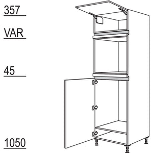 Nobilia XL-Geraete-Umbau Kuehlautomat und Backofen NG88O-2X 42334