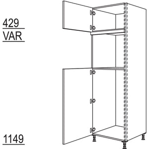 Nobilia XL-Geraete-Umbau Kuehlautomat und Backofen NGS103O-3X 56979