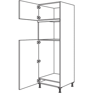 nobilia XL-Geräte-Umbau Kühlautomat und Dampfgarer / Kompaktgerät G103DK-1X 60 cm - Look | 099