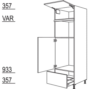 Nobilia XL-Geraete-Umbau Kuehlautomat und Mikrowelle - Dampfgarer - Kompaktgeraet G88MDKA-2X 40830