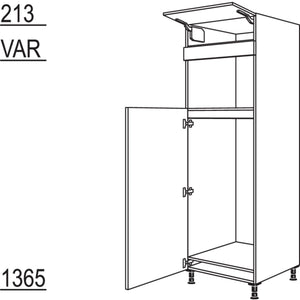 Nobilia XL-Geraete-Umbau Kuehlautomat und Mikrowelle G123M-1X 30861