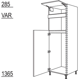 Nobilia XL-Geraete-Umbau Kuehlautomat und Mikrowelle NGS123M-2X 45984
