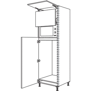 Nobilia XL-Geraete-Umbau Kuehlautomat und Mikrowelle mit Lifttuer NGS123L-3X 56985