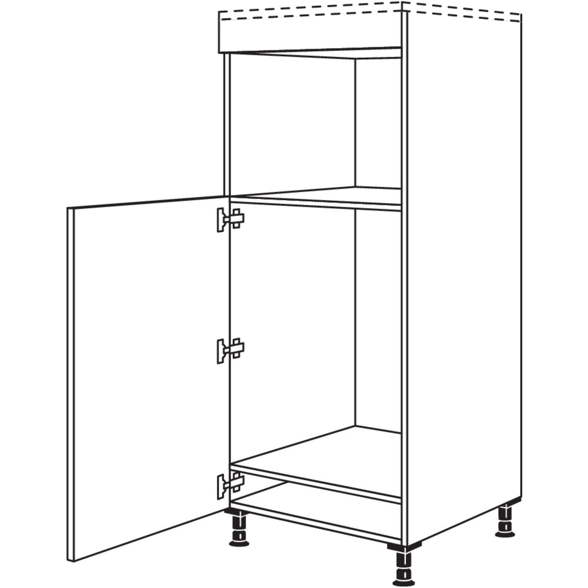 Nobilia XL-Geraete-Umbau Kuehlautomat und Mikrowelle oder Dampfgarer - Kompaktgeraet G88DK-X 31727
