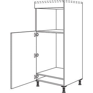 nobilia XL-modification d'appareils Réfrigérateur automatique et micro-ondes ou cuiseur vapeur / appareil compact G88DK-X 60 cm - Look | 099