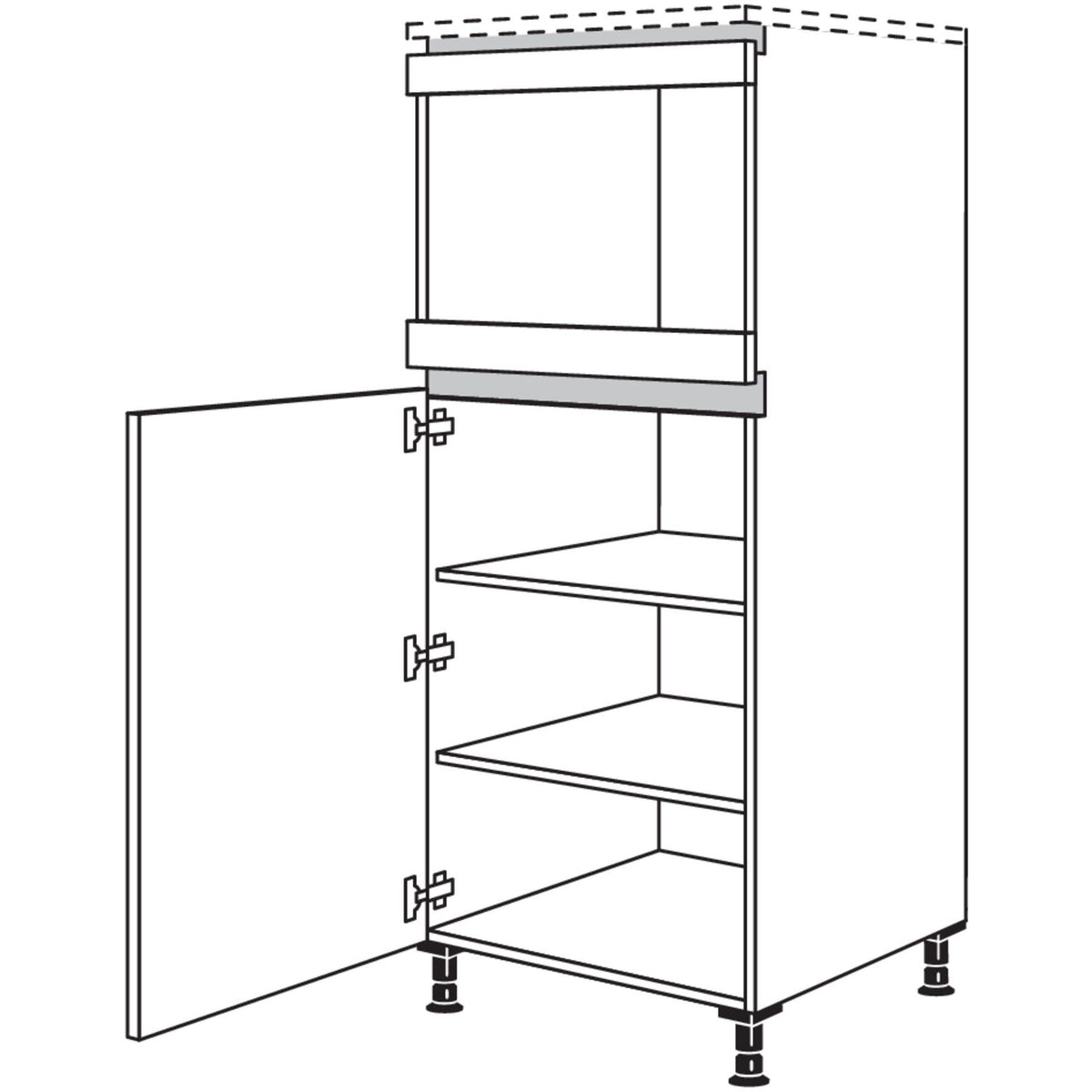 Nobilia XL-Geraete-Umbau Mikrowelle NGM-X 53337