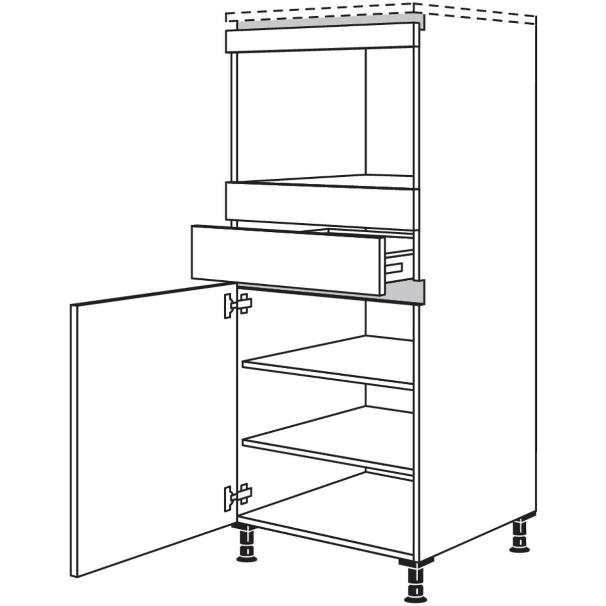 Nobilia XL-Geraete-Umbau Mikrowelle NGMS-X 53335