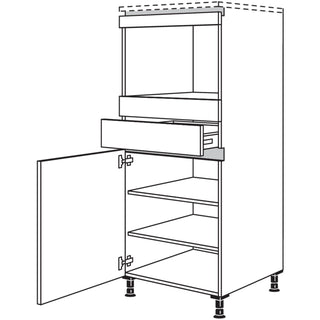 nobilia XL-Geräte-Umbau Mikrowelle NGMS-X 60 cm - Laser | 615