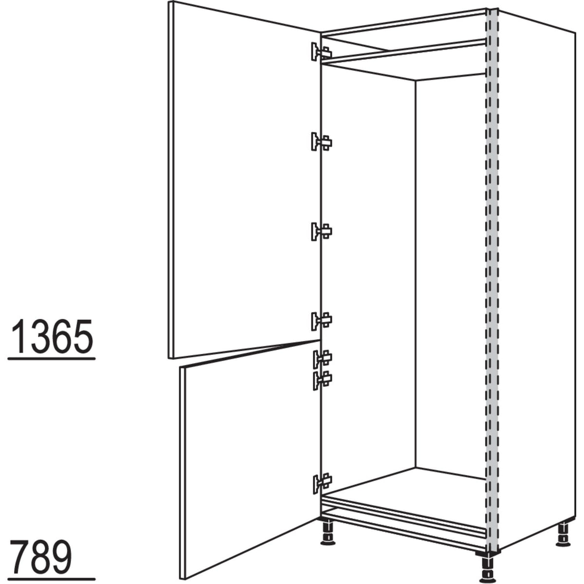 Nobilia XL-Geraete-Umbau NGS194-76-2X 45551