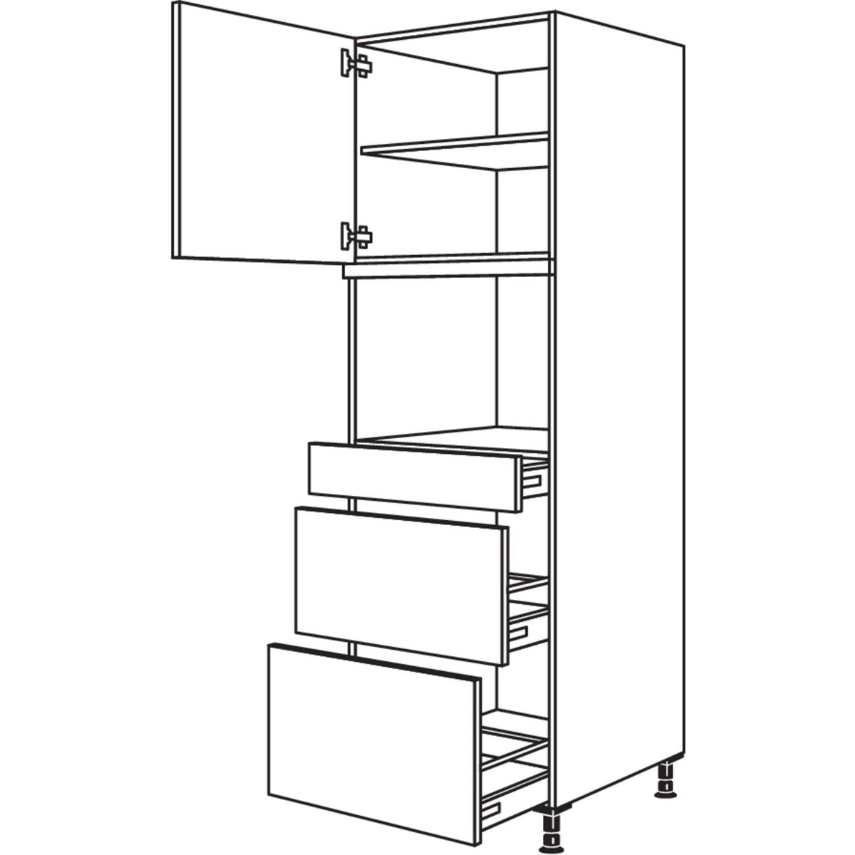 Nobilia XL-Geraete-Umbau fuer Dampfgarer - Kompaktgeraet GDDKS2A-1X 32742