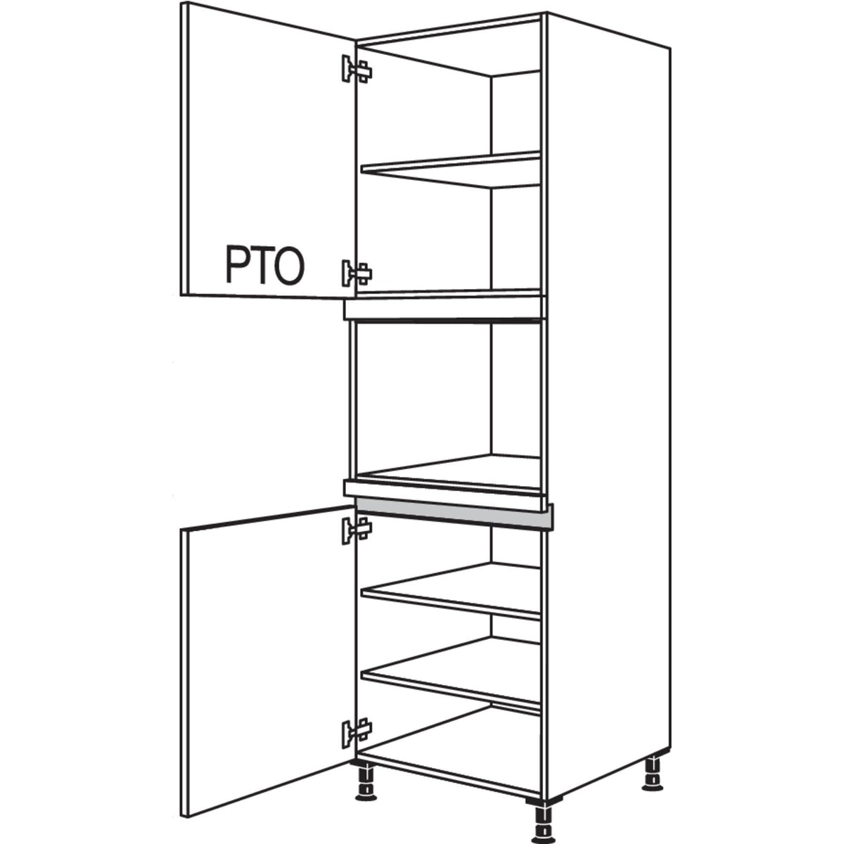 nobilia XL-Geraete-Umbau fuer Dampfgarer - Kompaktgeraet LGDK-2X 43343