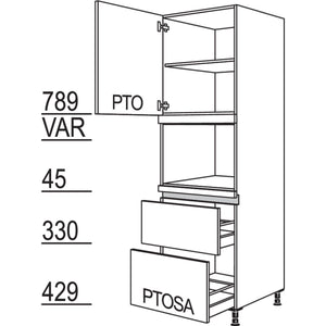 nobilia XL-Geraete-Umbau fuer Dampfgarer - Kompaktgeraet LGDK2A-2X 43347