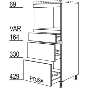 nobilia XL-Geraete-Umbau fuer Dampfgarer - Kompaktgeraet LGDKS2A-X 53420