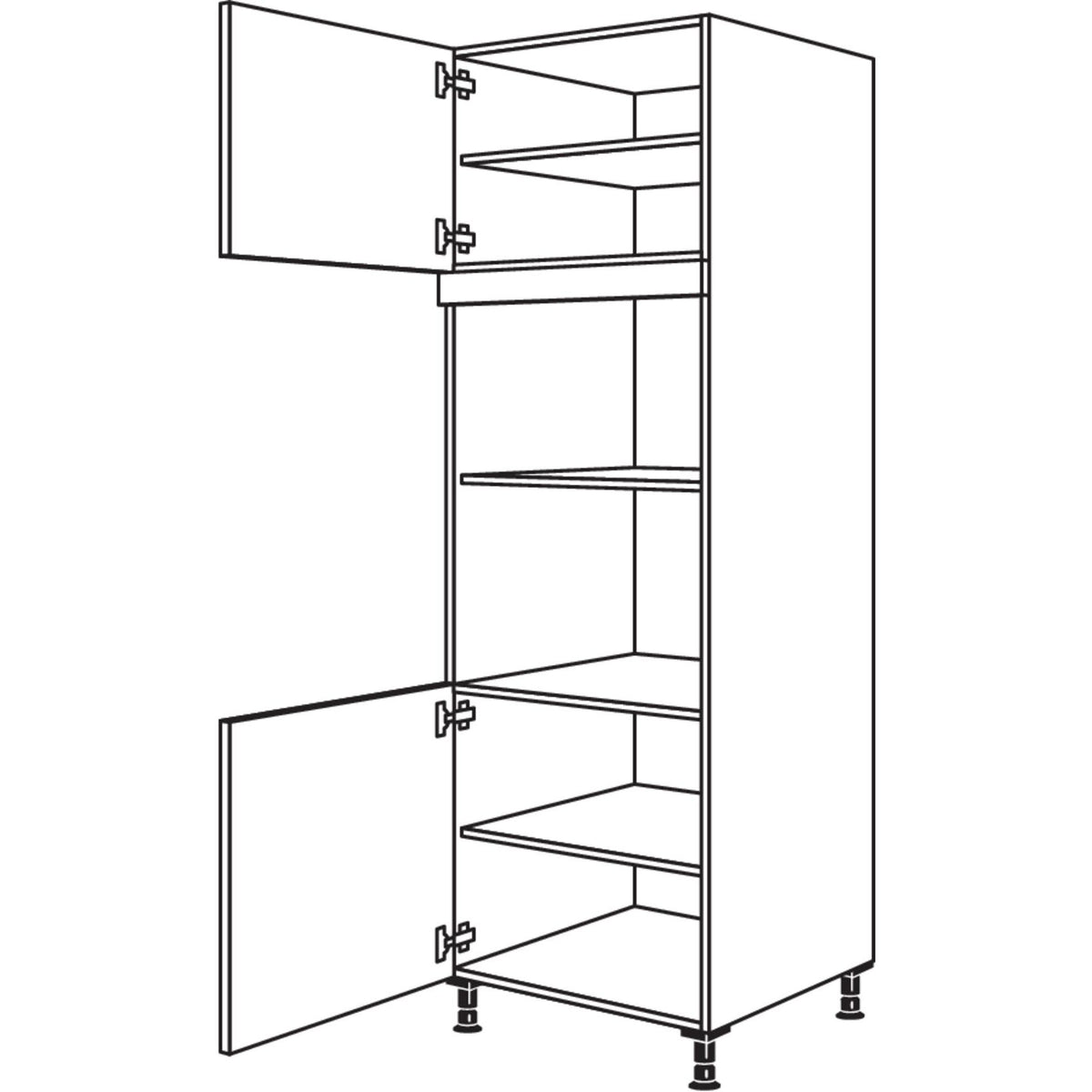 Nobilia XL-Geraete-Umbau fuer Mikrowelle und Dampfgarer - Kompaktgeraet GMDK-1X 32731