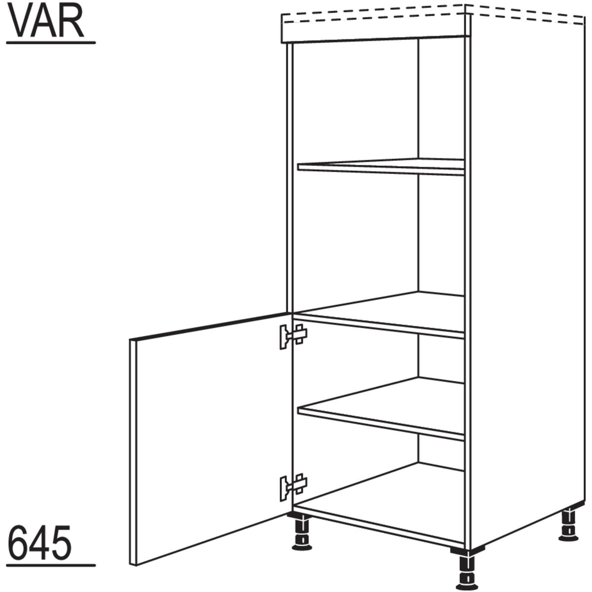 Nobilia XL-Geraete-Umbau fuer Mikrowelle und Dampfgarer - Kompaktgeraet GMDK-X 33735
