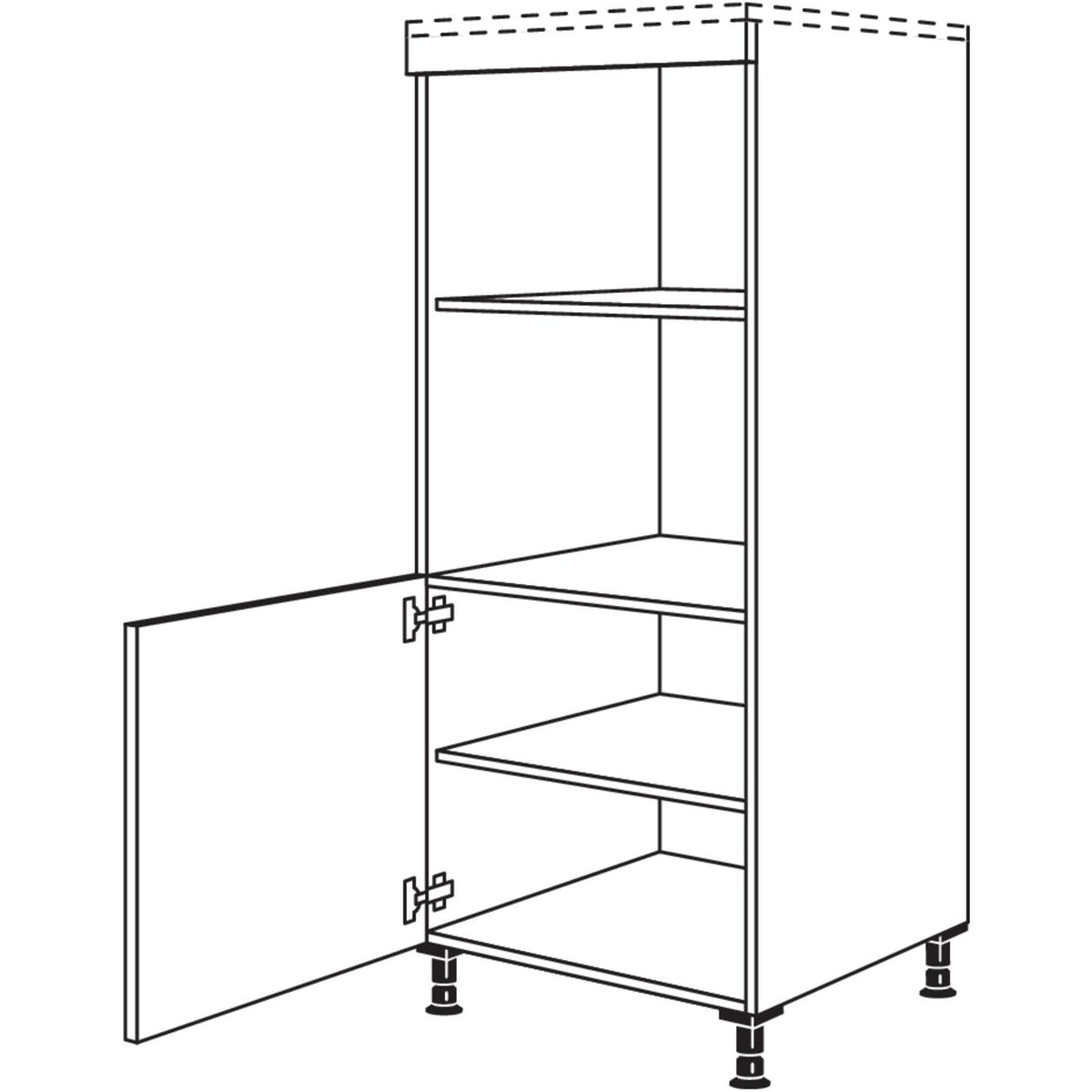 Nobilia XL-Geraete-Umbau fuer Mikrowelle und Dampfgarer - Kompaktgeraet GMDK-X 33735