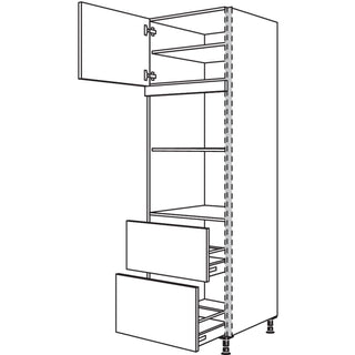 nobilia XL-reconversión de electrodomésticos para microondas y horno de vapor / dispositivo compacto NGSMDK2A-3X 60 cm - Laser | 615
