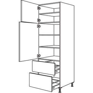 Nobilia XL-Geschirr-- Vorratsschrank H2A60-1X 32220