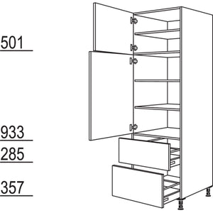 Nobilia XL-Geschirr-- Vorratsschrank H2A60-1X 32220