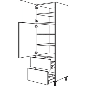 Nobilia XL-Geschirr-- Vorratsschrank H2A50-2X 42219