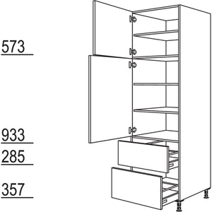 Nobilia XL-Geschirr-- Vorratsschrank H2A60-2X 42220