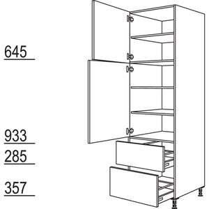 Nobilia XL-Geschirr-- Vorratsschrank H2A30-3X 53217
