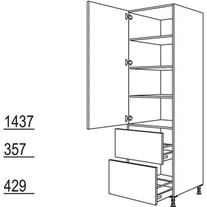 Nobilia XL-Geschirr-- Vorratsschrank HD2A30-3X 52221
