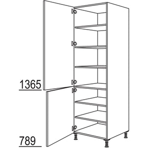 nobilia XL-Geschirr-- Vorratsschrank HDV76-2X 41225