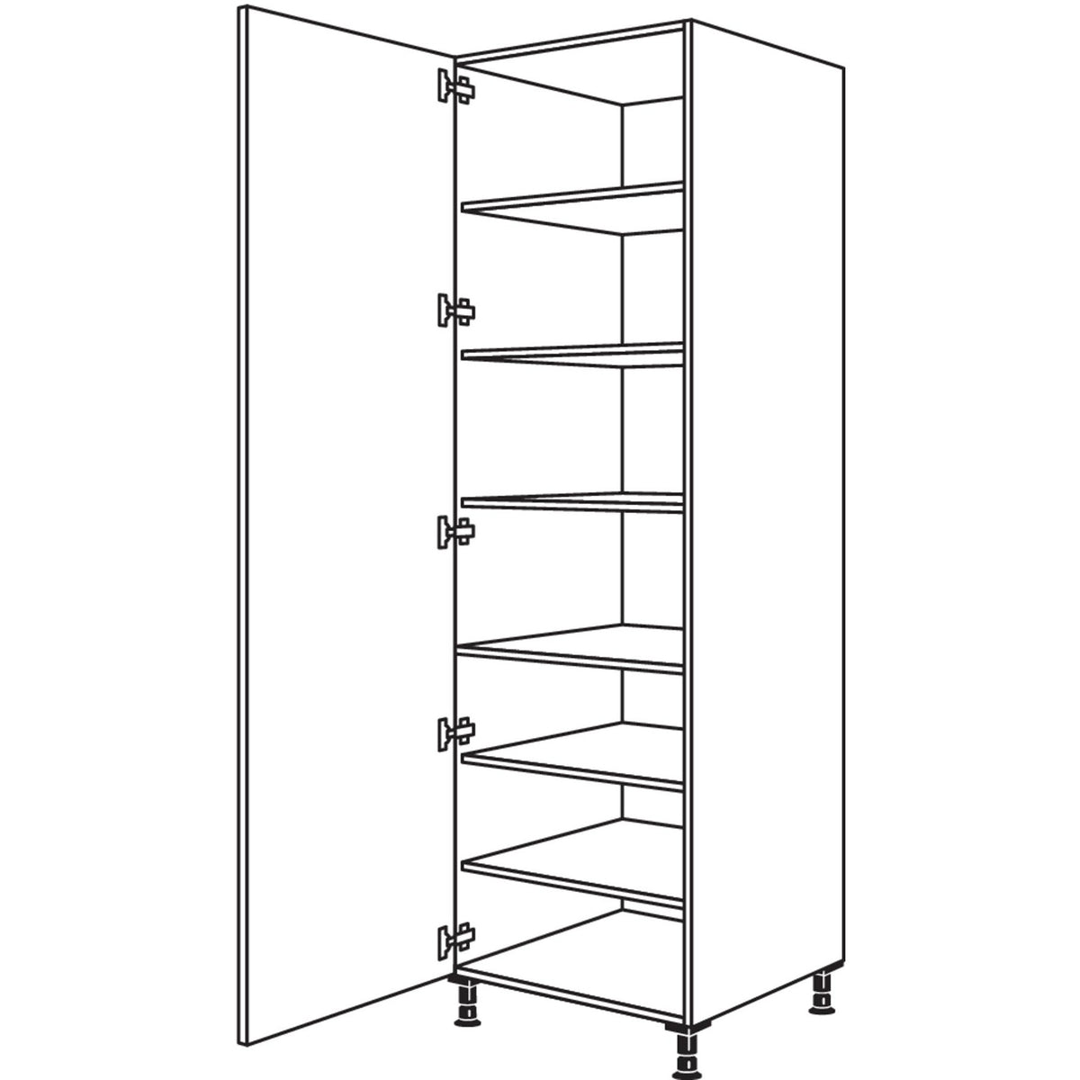 nobilia XL-Geschirr-- Vorratsschrank HF60-3X 53227