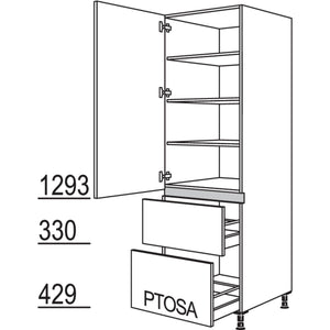 nobilia XL-Geschirr-- Vorratsschrank LH2A40-1X 32315