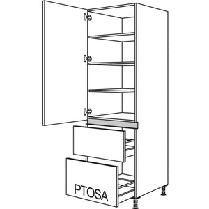 nobilia XL-Geschirr-- Vorratsschrank LH2A50-1X 32318