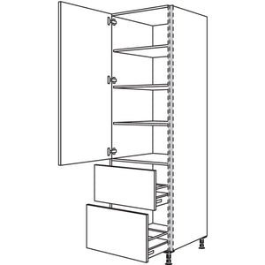 Nobilia XL-Geschirr-- Vorratsschrank NHS2A40-3X 56907