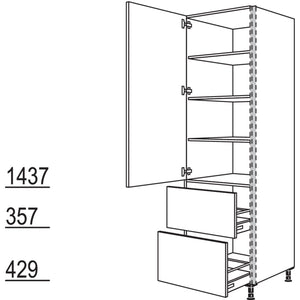 Nobilia XL-Geschirr-- Vorratsschrank NHS2A60-3X 56909