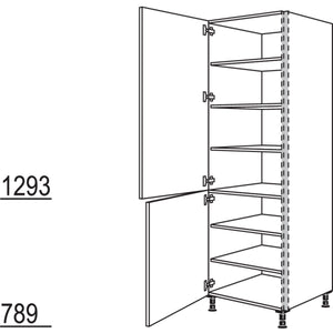 Nobilia XL-Geschirr-- Vorratsschrank NHS50-1X 34903