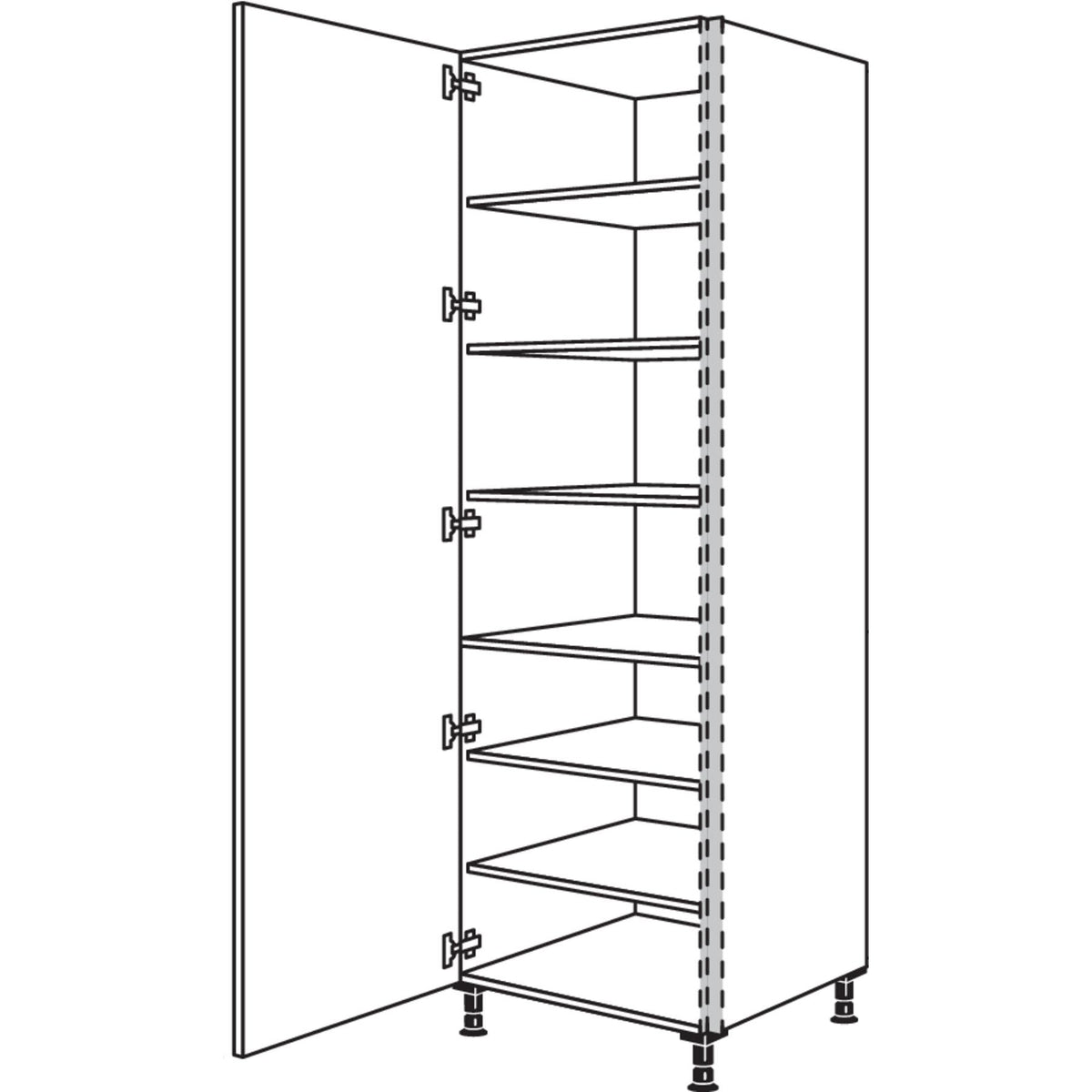 nobilia XL-Geschirr-- Vorratsschrank NHSF50-2X 45941