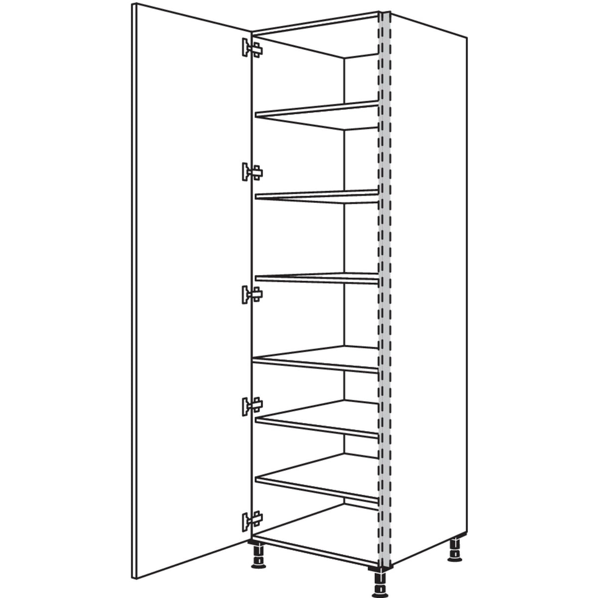 nobilia XL-Geschirr-- Vorratsschrank NHSF40-3X 56940