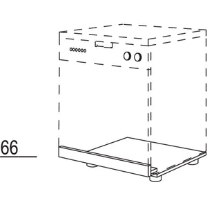 Nobilia XL-Geschirrspueler-Unterbau fuer integrierte Geschirrspueler fuer Geraetehoehe- 805 bis 820 mm GSU60-X 34860