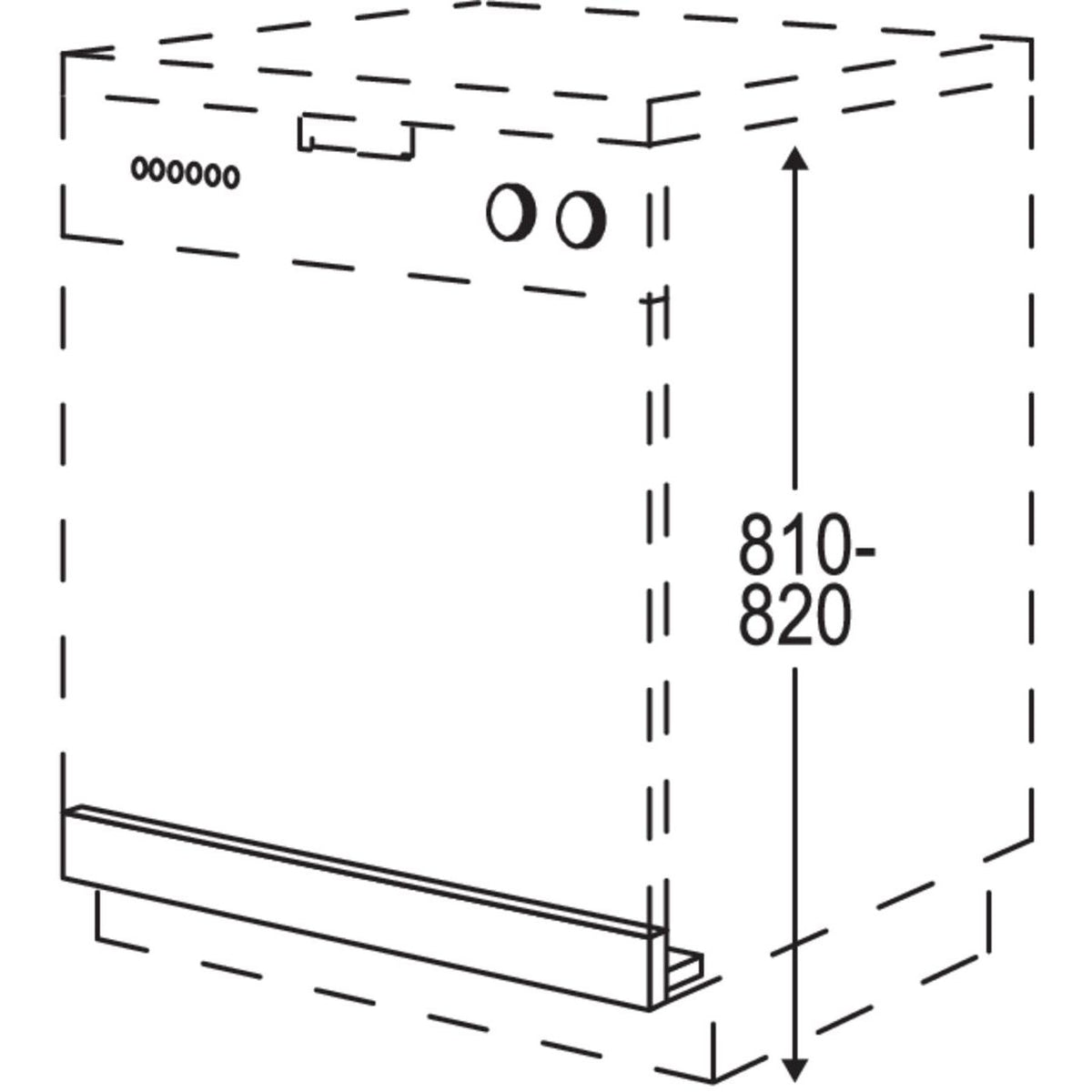 Nobilia XL-Geschirrspueler-Zwischenbau fuer -voll--integrierte Geschirr- GSU45-7-X 38820