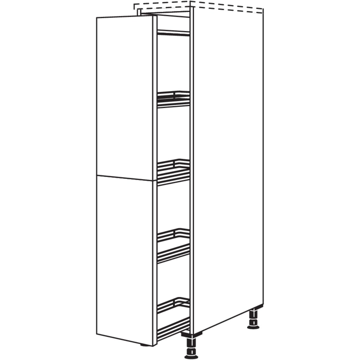 Nobilia XL-Highboard Apothekerschrank HDA40-X 37414