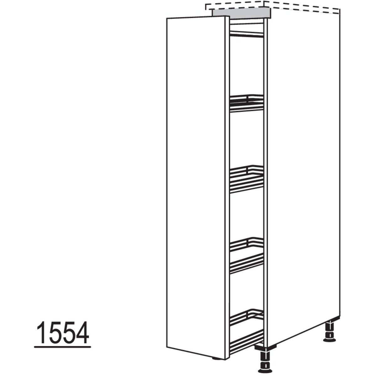 Nobilia XL-Highboard Apothekerschrank NHA30-X 53733