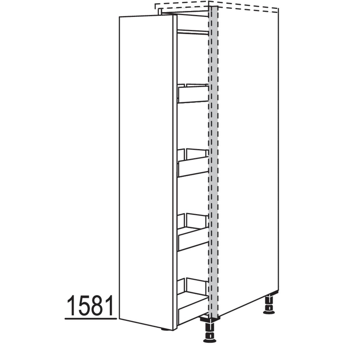 nobilia XL-Highboard Apothekerschrank NHSAF40-X 68716